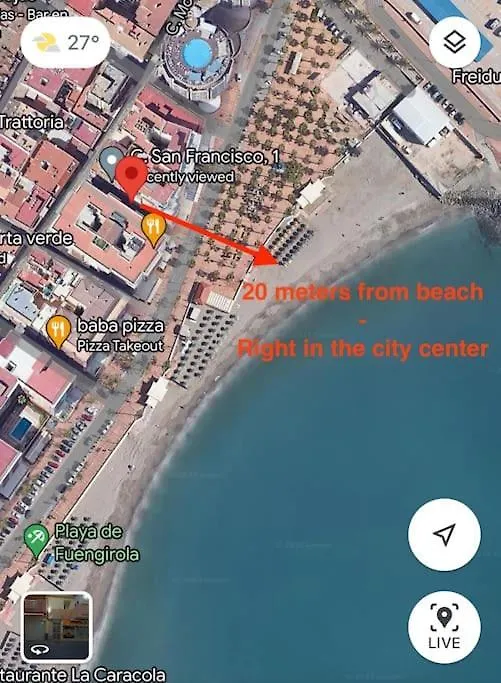 アパート Beautiful 2Br - 20 Meters From Beach - In City Center フエンヒロラ